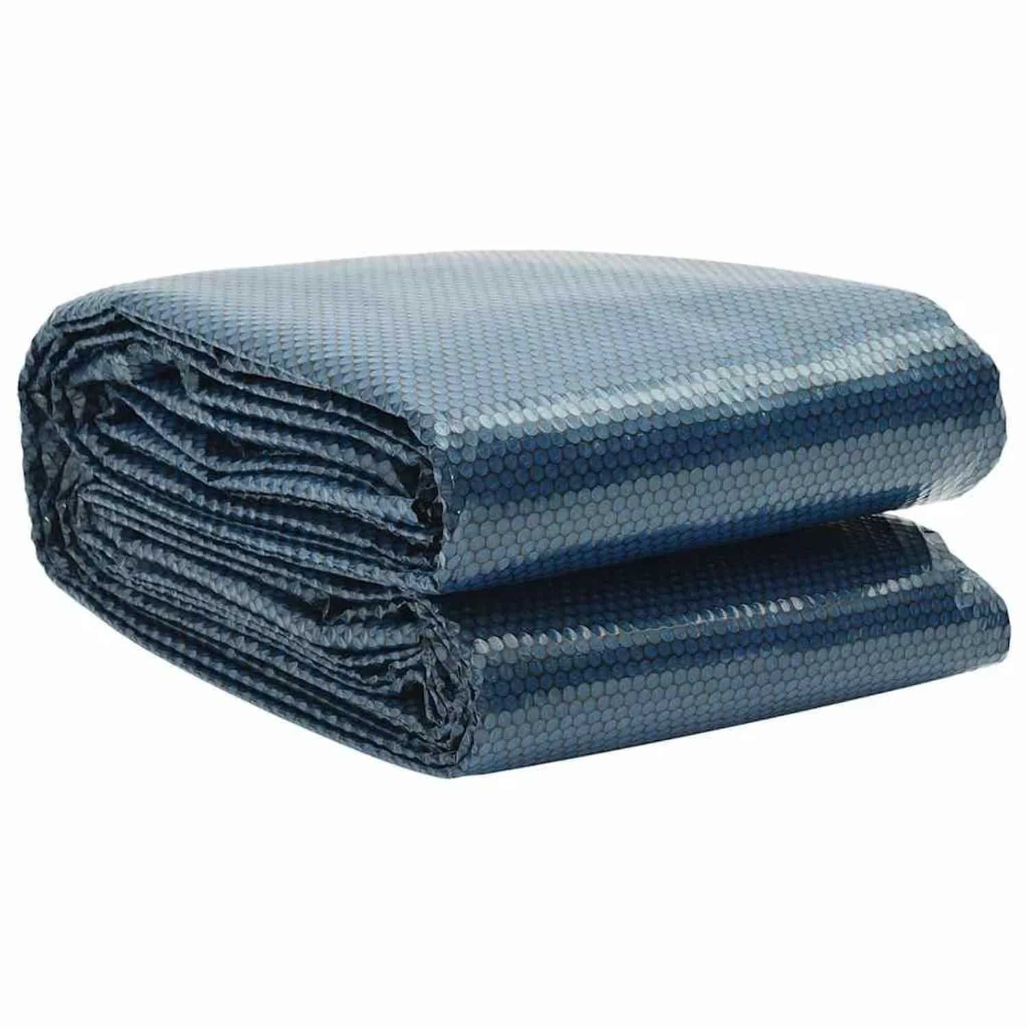 vidaXL Treibende Pool-Solarplane PE 1000x500 cm Schwarz und Blau 92970