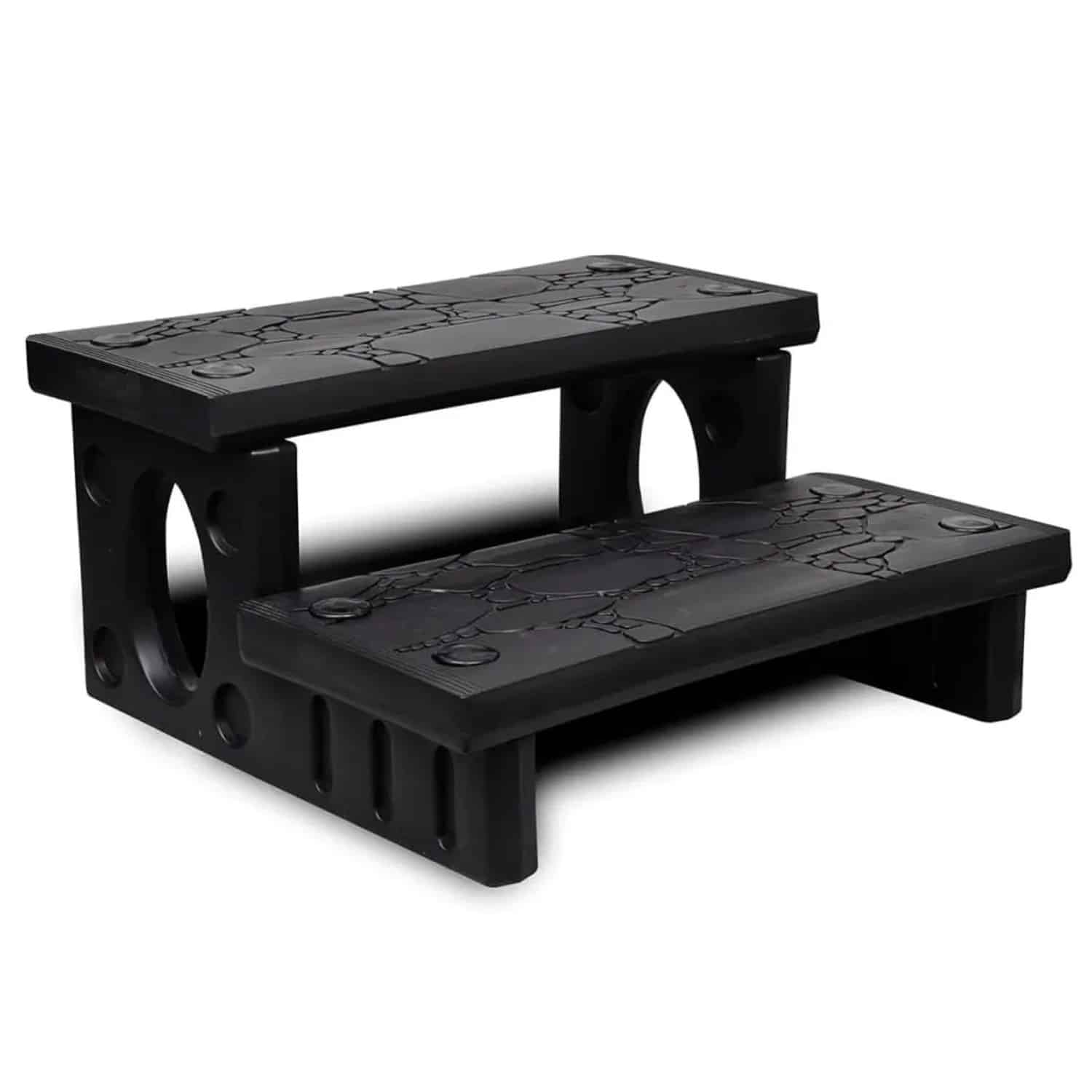 vidaXL Whirlpooltreppe Schwarz 90717